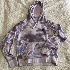 Champion Purple & Blue Tie Dye Hoodie